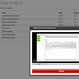 Aide en ligne vidéos ! Tutoriels intégrés !